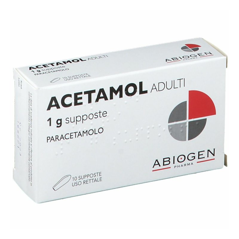 Acetamol ad 10 supp 1 g