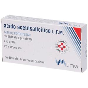 Acido acetilsalicilico (lfm) 20 compresse 500 mg