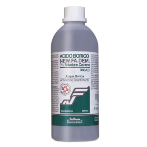 Acido borico (new.fa.dem.) soluz cutanea 500 ml 3%