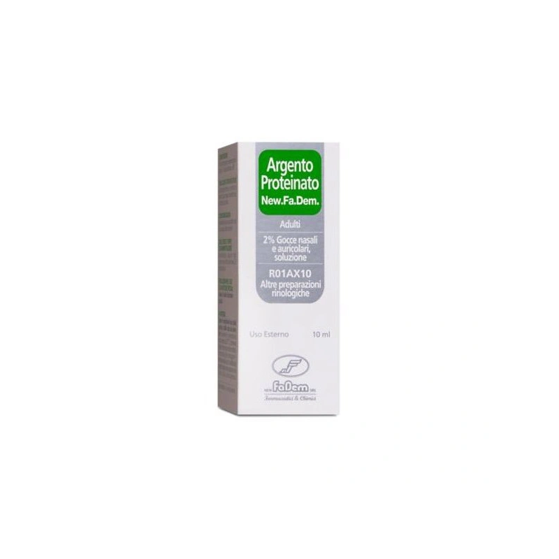 Argento proteinato (new.fa.dem.) ad gocce orl 10 ml 2%