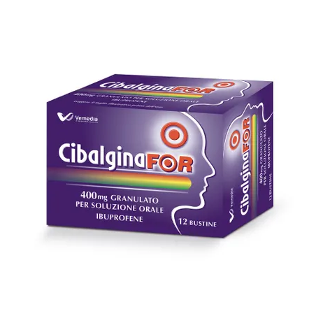 Cibalginafor orale 12 bustine grat 400 mg