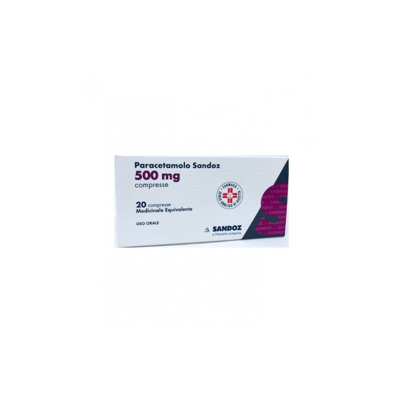Paracetamolo (sandoz) 20 compresse 500 mg