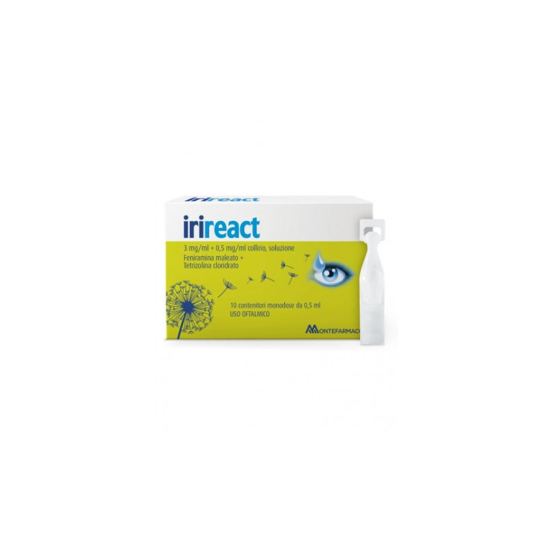 Irireact 10 monod collirio 0,50 ml 3 mg/ml + 0,5 mg/ml