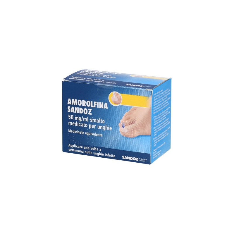 Amorolfina (sandoz) smalto unghie 1 flacone 2,5 ml 50 mg/ml