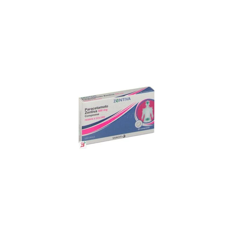Paracetamolo (zentiva) 20 compresse 500 mg