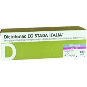 Diclofenac (eg stada italia) gel 60 g 20 mg/g