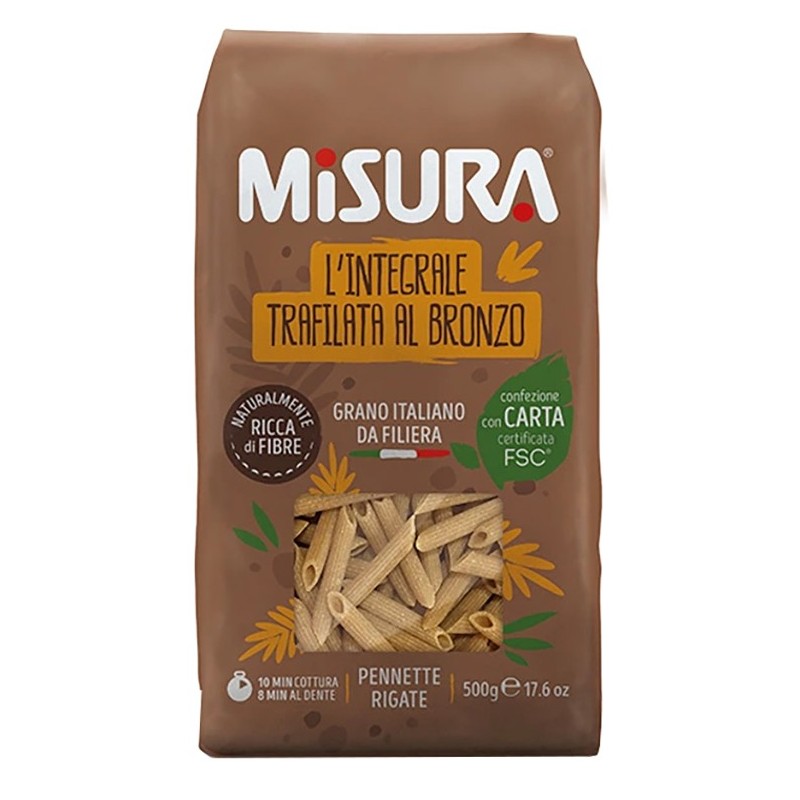 Misura pennette integrali con germe di grano 500 g