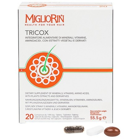 Tricox 20 tavolette + 20 gellule + 20 capsule nuova formula Tricox 20 tavolette + 20 gellule + 20 capsule nuova formula