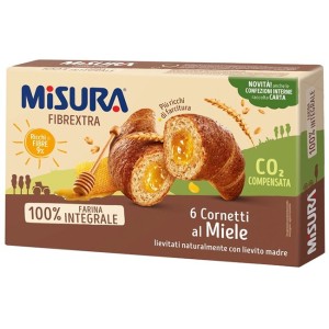 Misura cornetti fibre extra miele 6 pezzi