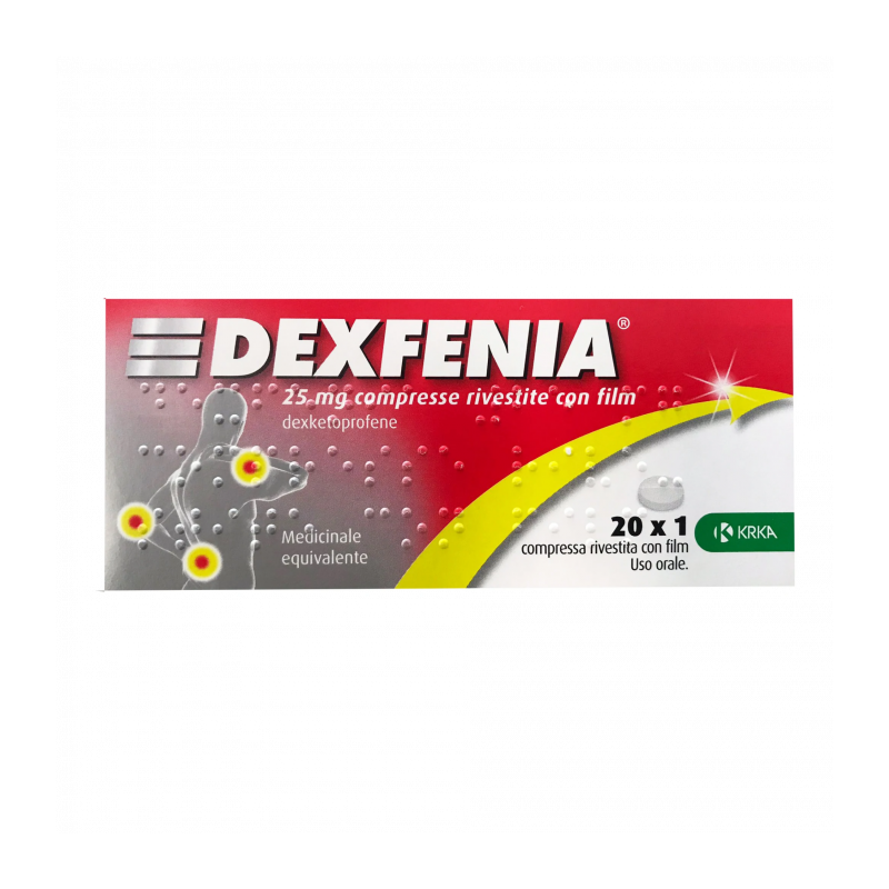 Dexfenia 20 compresse riv 25 mg Dexfenia 20 compresse riv 25 mg
