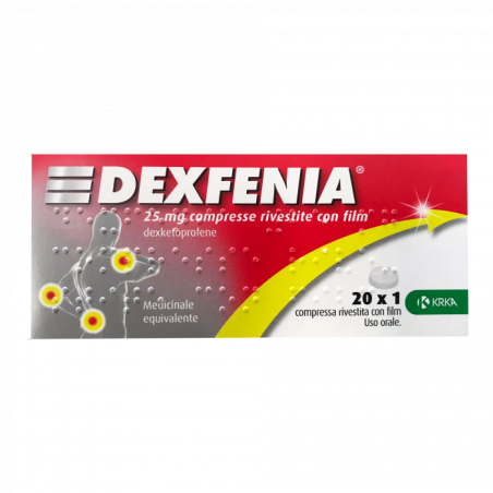 Dexfenia 20 compresse riv 25 mg Dexfenia 20 compresse riv 25 mg