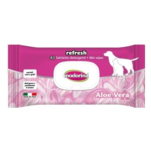 Salviette aloe vera inodorina 40 pezzi