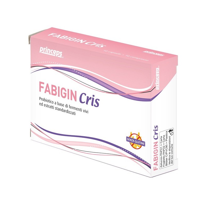 Fabigin cris 10 capsule + 10 compresse Fabigin cris 10 capsule + 10 compresse