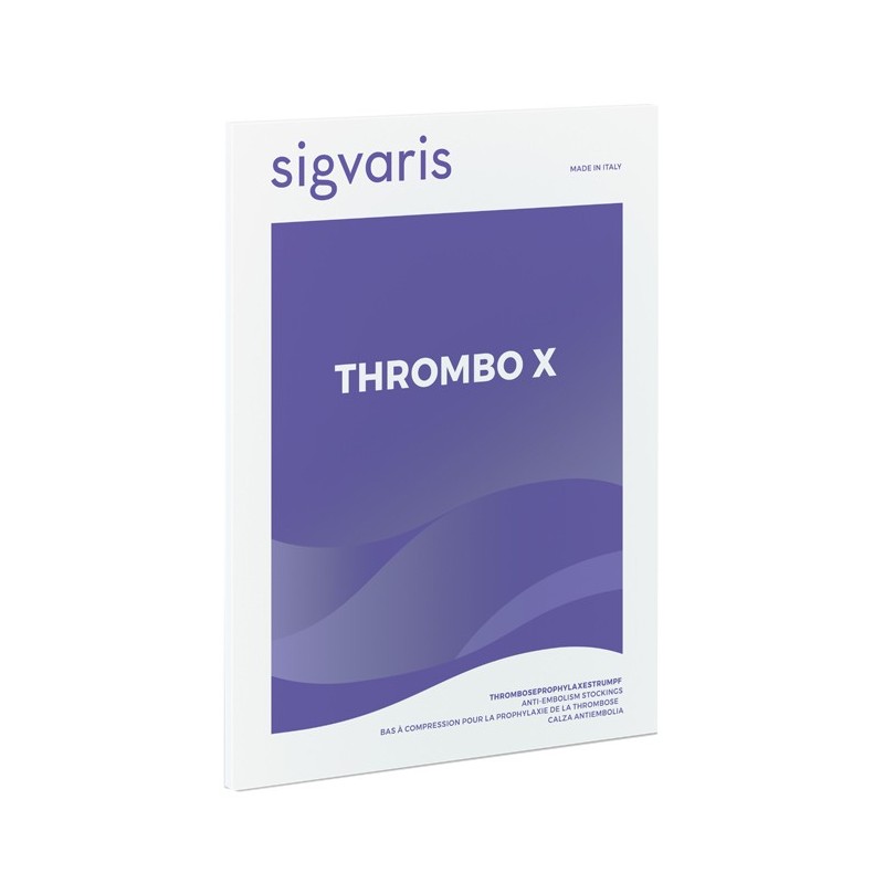 Calza a coscia thrombo-x bianco s normale