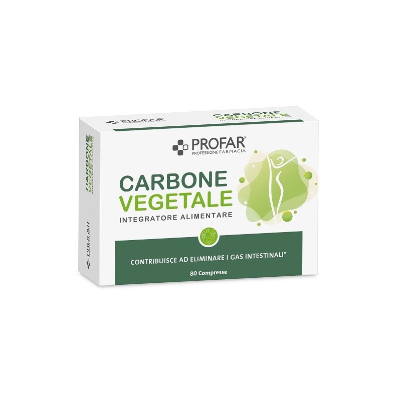 Profar carbone vegetale 80 compresse Profar carbone vegetale 80 compresse