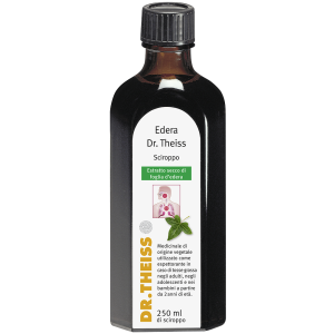 Edera dr theiss 1 flacone 250 ml sciroppo con bicchiere dosatore