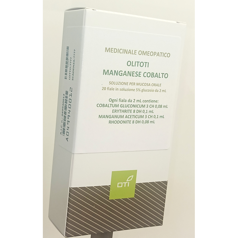 Olitoti manganese cobalto orale 20 fiale 5% 2 ml con glucosio