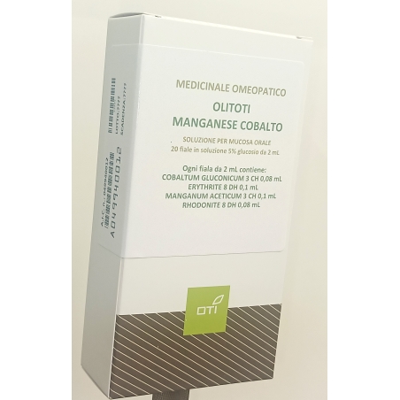 Olitoti manganese cobalto orale 20 fiale 5% 2 ml con glucosio