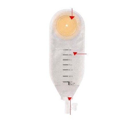 Sacca per drenaggio coloplast midi non sterile 300 ml 20 pezzi articolo 2245