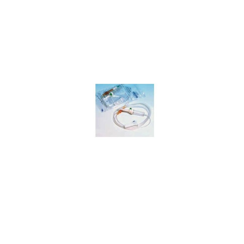 Set sterile per infusione in materiale anallergico con parae roller. confezione singola