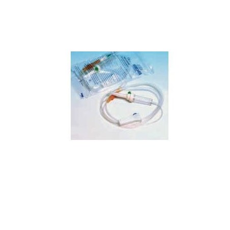 Set sterile per infusione in materiale anallergico con parae roller. confezione singola