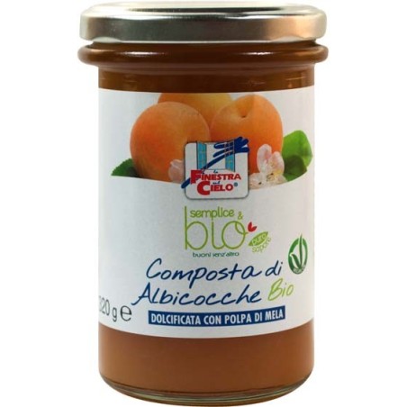 Composta di albicocca con polpa di mela bio 320 g