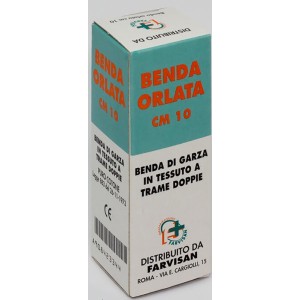 Benda in garza idrofila orlata 10x500cm