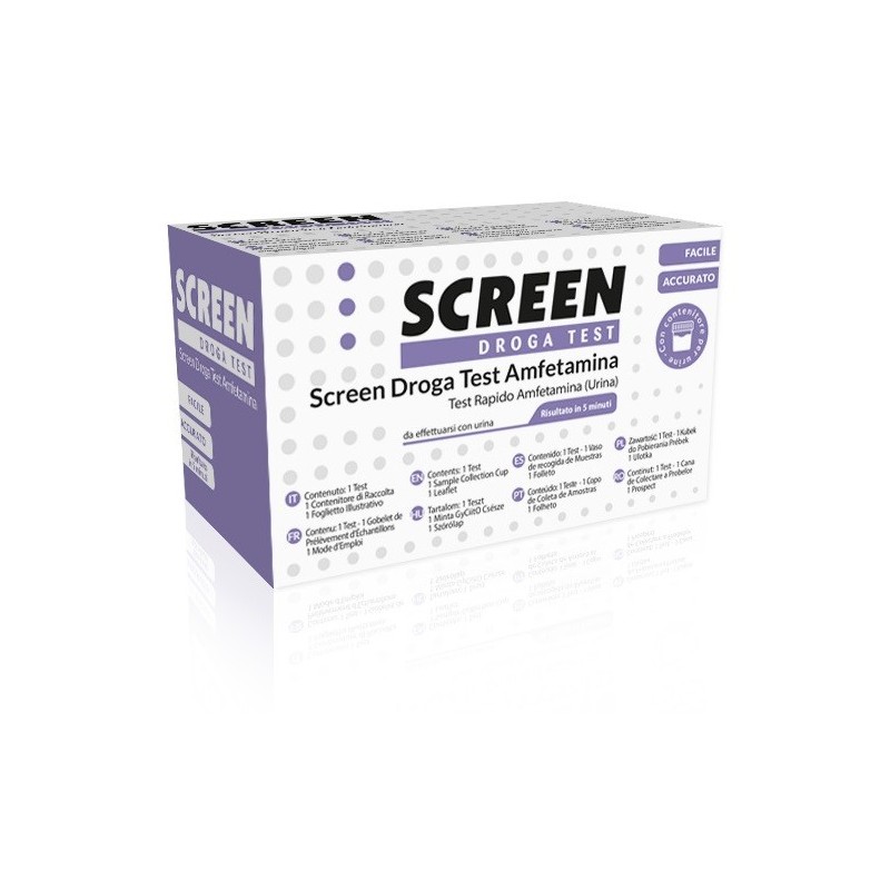 Screen droga test amfetamina test antidroga con contenitoreurina