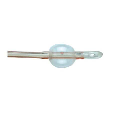 Catetere foley 2 vie folisyl monouso gauge18 lunghezza 40,8cm punta nelaton diritta chiusa 2 fori opposti con palloncino 15 ml c