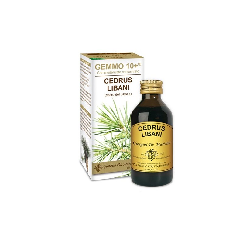 Gemmo 10+ cedro del libano 100 ml liquido analcolico