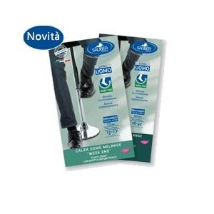 Calza uomo melange 140 denari taglia grandejeans chiaro