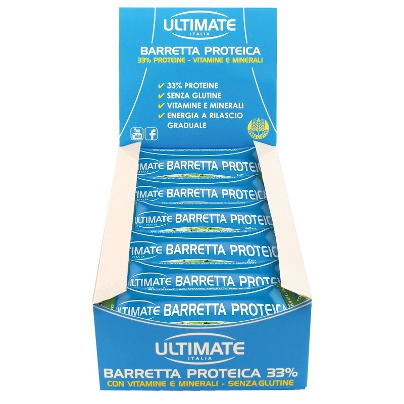 Ultimate barretta proteica yogurt/mela 24 pezzi