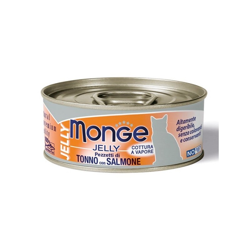 Monge natural quality gatto monge jelly pezzetti di tonno bonito/salmone 80 g Monge natural quality gatto monge jelly pezzetti di tonno bonito/salmone 80 g
