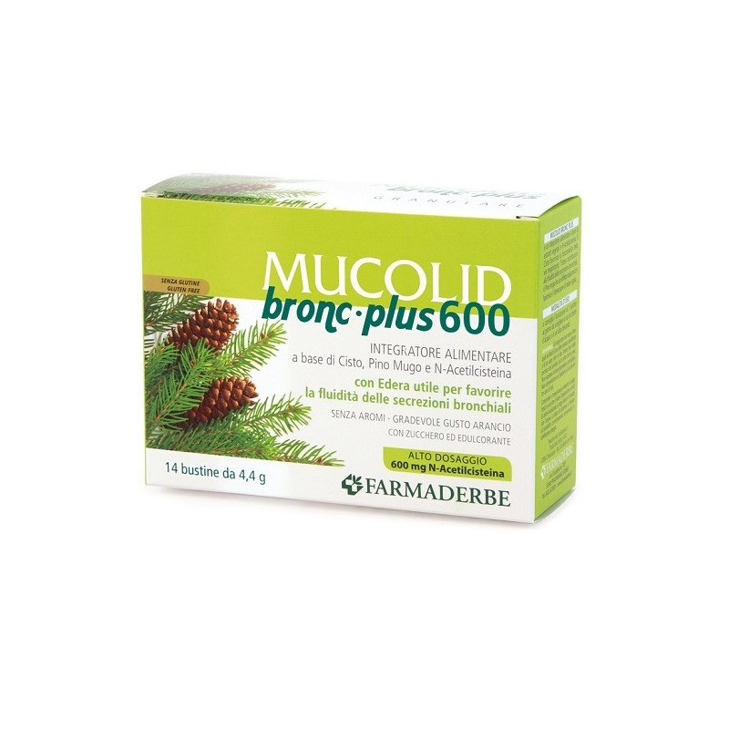 Mucolid bronc plus 600 14 bustine