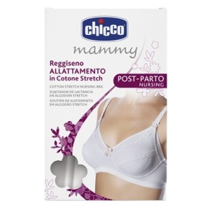 Chicco mammy reggiseno cotone allattamento bianco 3c