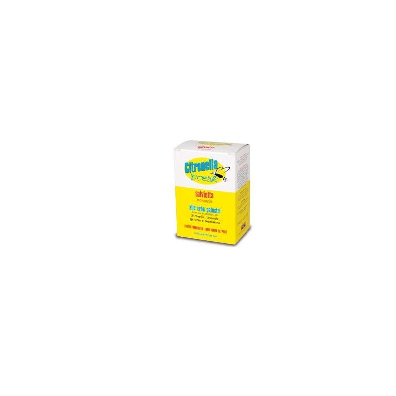 Citronella break salviette monouso 10 pezzi