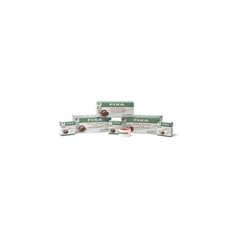 Cerotto tessuto non tessuto curamed fixa 2,5 x 500 cm con rocchetto