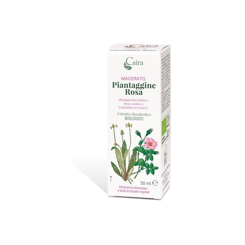 Caira piantaggine rosa macerato idroalcolico gocce 50 ml Caira piantaggine rosa macerato idroalcolico gocce 50 ml