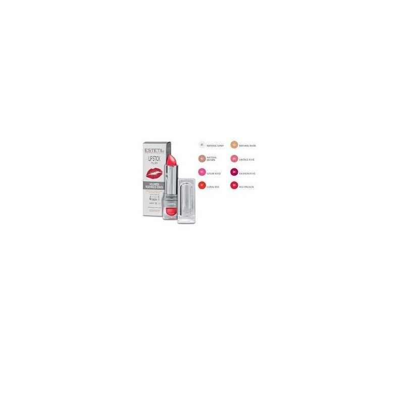 Estetil lip stick filler rossetto trattamento natural nude 02