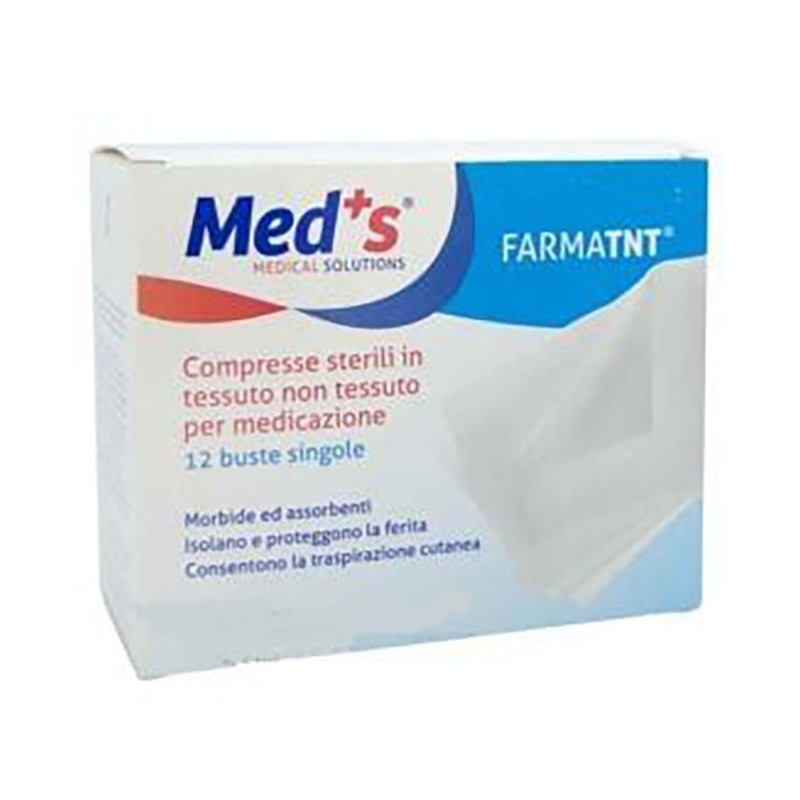 Garza compressa meds tessuto non tessuto peel open 7,5x7,5cm12 pezzi