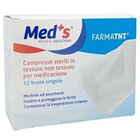 Garza compressa meds tessuto non tessuto peel open 7,5x7,5cm12 pezzi