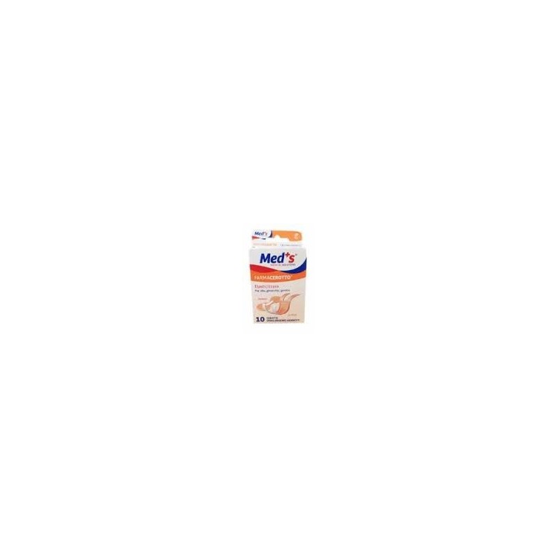 Cerotto meds strip tela ipoallergenico elasticizzato assortiti 10 pezzi