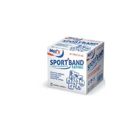 Cerotto meds tela bianca sportivo 1000x2,5 cm