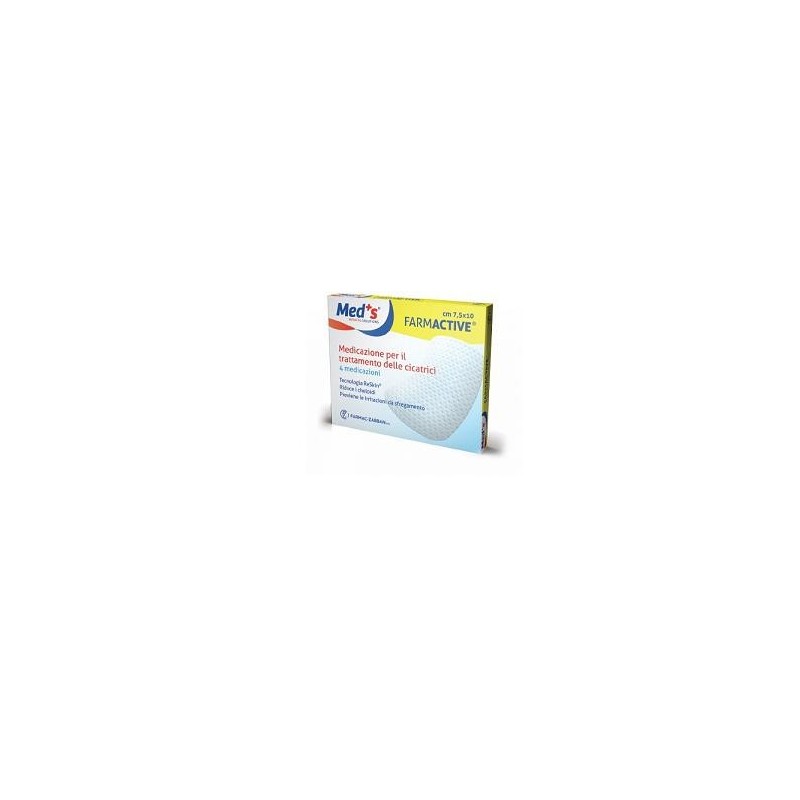 Cerotto farmactive cicatrici 7,5x10 cm 4 pezzi