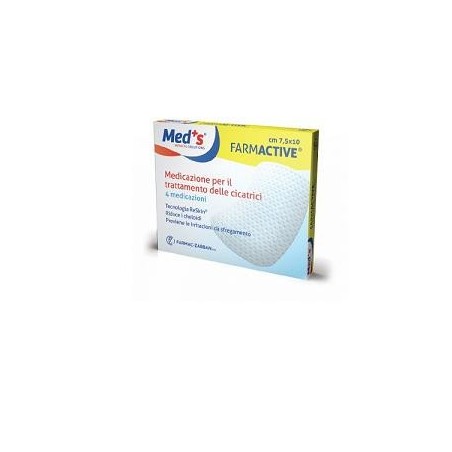 Cerotto farmactive cicatrici 7,5x10 cm 4 pezzi