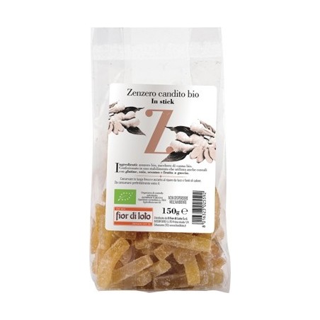 Zenzero candito stick bio 150 g