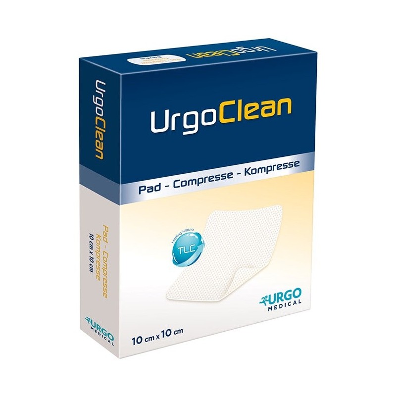 Medicazione tnt assorbente gelificante urgoclean 10x10cm 10pezzi