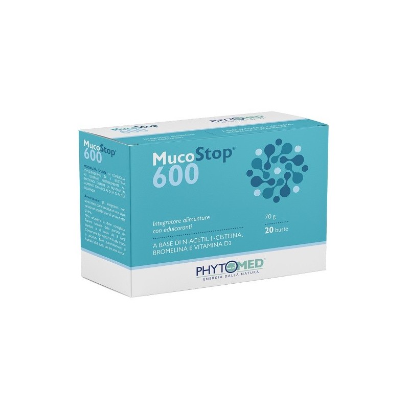 Mucostop 600mg 20 bustine
