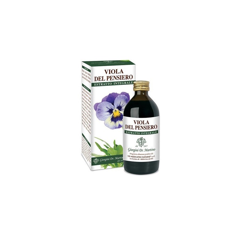 Viola del pensiero estratto integrale 200 ml Viola del pensiero estratto integrale 200 ml
