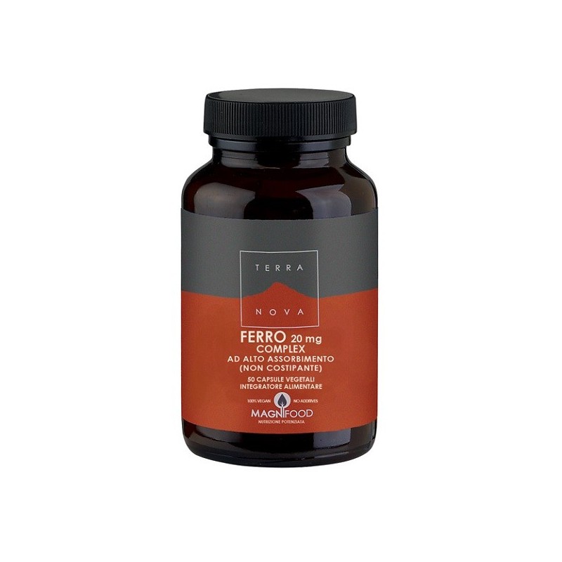 Complesso di ferro ad alto assorbimento 20 mg 50 capsule